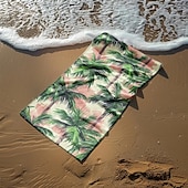 cheap Beach Towel Sets-Sandproof Beach Towel Soft Cover Blanket Tropical Pug Large 3D Print Pattern Towel Bath Towel Beach Sheet Blanket Classic 100% Micro Fiber Comfy Blankets