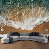 Недорогие Тапестри́ на океа́нском пляже-Пляжный остров, подвесной гобелен, настенное искусство, большой гобелен, фреска, декор, фотография, фон, одеяло, занавеска, украшение для дома, спальни, гостиной