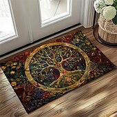 cheap Doormats-Vintage Tree of Life Doormat Floor Mats Washable Rugs Kitchen Mat Non-Slip Oil Proof Rug Indoor Outdoor Mat Bedroom Decor Bathroom Mat Entrance Rug