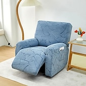 billiga Vilstol och länstol-jacquard fåtölj överdrag överdrag lazyboy överdrag soffstolsöverdrag 4-delade set, halkfri vilstol med förvaringsfickor möbelskydd för vardagsrum