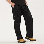 economico Pantaloni cargo-Per uomo Pantaloni cargo Pantaloni militari Tasche Liscio Comfort Traspirante Esterno Giornaliero Per uscire Di tendenza Informale Giallo dell'esercito Nero
