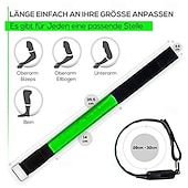 levne Camping Lights &amp;amp; Lucerny-svítící popruhy na ruku pro noční běh usb nabíjecí led svítící noční běh náramek náramek outdoorové sportovní reflexní bezpečnostní pásek na kolo cyklistický svítící náramek 1ks