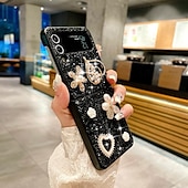 Χαμηλού Κόστους Samsung Θήκη-τηλέφωνο tok Για Samsung Galaxy Z Flip 7 Z Flip 6 Z Flip 5 Z Flip 4 Z Flip 3 για γυναίκες κορίτσι Bling Glitter Shiny Ανθεκτική σε πτώσεις Καρδιά TPU