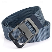 olcso Férfi övek-Férfi Öv Nylon öv cink ötvözet Műanyag Tartós Állítható Sima Fekete Rubin Szabadtéri Napi Deréköv