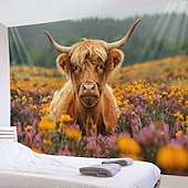 baratos tapeçarias de animais-praia iaque óculos de sol pendurado tapeçaria arte da parede grande tapeçaria mural decoração fotografia pano de fundo cobertor cortina casa quarto sala de estar decoração