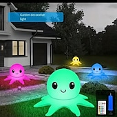 cheap Underwater Lights-Solar Floating Pool Lights Solar Powered Waterproof Inflatable Octopus Light 16 Colors Inflatable Pond Light with Remote Control for Christmas Decoration Garden Wedding Party