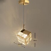 cheap Island Lights-LED Pendant Light Hanging Lamp Simple Cafe Restaurant Bar Pendant Light E27 Light Source Metal Crystal Art Droplight Flashlight Ceiling Light 110-240V