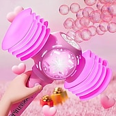 baratos Diversão Ao Ar Livre &amp; Desporto-Varinha de bolha para crianças e meninas: varinhas de soprador de máquina de bolhas com luz &amp; música, brinquedos para festas ao ar livre para crianças, presente de aniversário para meninas de 3 4 5 6