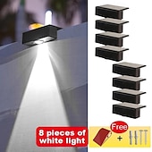 preiswerte Außenwandleuchten-LED Außenwandleuchte Solarlampen 4/8 Stück wasserdichte , IP65, wasserdicht, Gartenlicht,  Solar-Wandleuchte mit hoher Helligkeit, dekorative Wandleuchte für den Innenhof, Gartenzaun