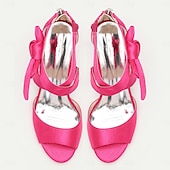 abordables Semiformal-Mujer Zapatos de boda Zapatos de novia Pajarita Tacón de gatito Puntera abierta Satén Cremallera Negro Blanco Marfil