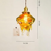 preiswerte Insellichter-LED-Pendelleuchte, Glas, Vintage, bunt, Wassertropfen, 110–240 V