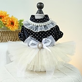 abordables Robes-Chien Chat Robe Mignon Occasionnel Hiver Respirant Doux Lavable Confortable Extérieur Décontracté Quotidien Vêtements pour Chiens for Bichon Frisé Spitz Nain Bébé Animal Papillon Petit