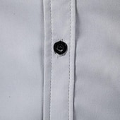 preiswerte Bügelfreie Herrenhemden-Herren Hemd Sommerhemd Freizeithemd Strandhemd Knopfhemd Schwarz Weiß Rosa Wein Marineblau Langarm Einfach Revers Urlaub Hawaiianisch Button-Down Bekleidung Polyester Mode Lässig Bequem