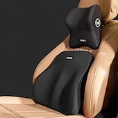 cheap Car Seat Covers-2 PCSCar Headrest Lumbar Support Lumbar Cushion Memory Foam Cushion Backrest Lumbar Pillow Car Comfortable Neck Pillow Car Accsesorie