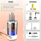 cheap Home Appliances-USB Plug Portable Electric Makeup Brush Cleaner With Rubber Makeup Machine Electric USB Quick Cleaner Cleaning Brush Collar Brush