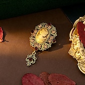 cheap Accessories and More-Rococo Baroque Victorian Brooch Pins Ren Faire Brooches Edwardian Women&#039;s Royal Masquerade Event / Party Adults&#039; Brooch