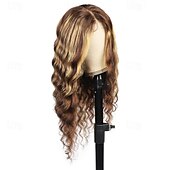 economico Parrucche lace front capelli veri-parrucca con riflessi dei capelli ishow parrucca onda profonda sciolta parrucca anteriore in pizzo 4x4 parrucche in pizzo trasparente hd