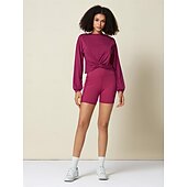 economico Magliette-top athleisure reversibile a maniche lunghe