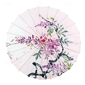 cheap Mr &amp; Mrs Wedding-Silk Cloth Parasol (33-inch Peony) - Chinese Japanese Style Paper Umbrella - For Weddings And Personal Sun Protection Asdf Christmas