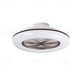 cheap Ceiling Lights-Ceiling Fans with Lights, 55cm Modern Low Profile Ceiling Fan, 72W Flush Mount, 3 Colors, 3 Speeds, Dimmable Ceiling Fan with Light 110-240V