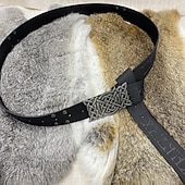 billige Tilbehør og mer-Punk og gotisk Kostymer i middelalderstil Renessanse Cosplay kostyme Midjebelte Knekt Viking Keltisk ridder Herre Dame Viking Halloween Karneval Maskerade Ytelse Stadie LARP Voksne Belte Midjebelte