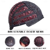 economico Parrucche trendy sintetiche-bob parrucche con la frangetta borgogna parrucca per le donne vino rosso parrucca breve rettilineo parrucca resistente al calore fibra sintetica parrucca halloween cosplay 99j parrucche colorate