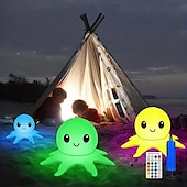 cheap Underwater Lights-Solar Floating Pool Lights Solar Powered Waterproof Inflatable Octopus Light 16 Colors Inflatable Pond Light with Remote Control for Christmas Decoration Garden Wedding Party