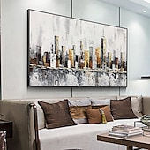 cheap Landscape Paintings-Large New York City Landscape painting hand painted Large urban art painting Urban Wall Art handmade New York Wall Art city art painting Hand-painted city painting
