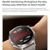 preiswerte Smartwatch-2024 NEU 1,43 Zoll Amoled Voll-Touchscreen Blutzucker Smart Watch ECG Überwachung Blutdruck Körpertemperatur Smartwatch Männer IP67 Wasserdicht Fitness Tracker