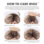 economico parrucca più vecchia-parrucche sintetiche miste naturali corte e soffici con frangia, capelli veri, per donne, colore biondo