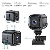 levne Pokojové infračervené kamery-IP kamera 1080P HD Mini WIFI Detekce pohybu Noční vidění Vevnitř Venkovní Podpěra, podpora