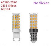 economico Lampadine LED a pannocchia-6 pz/10 pz lampadine a led in ceramica e14/g9 senza sfarfallio ac110-265v 54 led smd 2835 led lampadina a mais lampada ad alta potenza e14 faretto a led per luce di cristallo