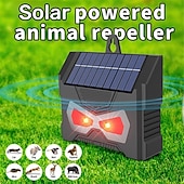 cheap Outdoor Wall Lights-Ultrasonic Animal Repellent Solar Outdoor Waterproof Ultrasonic Bird Repellent Explosive Flash Mouse Repellent USB Solar Charging Method Used for Home Garden Yard Garage Farm 1PC