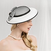 tanie Fascynatory i kapelusze-kapelusze nakrycia głowy włókno beret kapelusz słońce kapelusz spodek kapelusz wesele spotkanie przy herbacie eleganckie wesele z kokardką perły nakrycie głowy nakrycia głowy