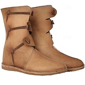 economico Calzature-scarpe rinascimentali medievali vintage retrò stivali jazz piatti pirata cavaliere ritter uomo unisex halloween evento/festa in maschera scarpe fantasia stivali medievali
