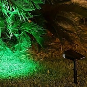 abordables Projecteurs extérieurs-2/7led projecteur solaire extérieur étanche jardin cour pelouse paysage lumière colorée rvb lumière de pelouse pour bord de route villa parc jardin décor lumière 1pc