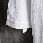 economico camicia da uomo con bottoni-Per uomo Camicia Camicia con colletto cinese Camicia con colletto alla coreana Camicia Estiva Camicia casual Camicia da Spiaggia Nero Bianco Verde Maniche a 3/4 Semplice Colletto alla coreana Collo
