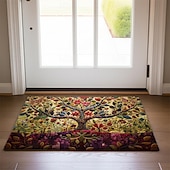 cheap Doormats-Vintage Tree of Life Doormat Floor Mats Washable Rugs Kitchen Mat Non-Slip Oil Proof Rug Indoor Outdoor Mat Bedroom Decor Bathroom Mat Entrance Rug