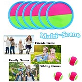 economico Anti-stress-Set di 9 giochi di cattura della palla, set di giochi di lancio, paddle, lancio e cattura della palla, giocattoli da spiaggia, cortile all&#039;aperto, prato, lancio, set appiccicoso