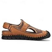 preiswerte Outdoor-Sandalen-Braune Mesh-Sandalen für Herren – atmungsaktive und stylische Sommerschuhe für Strand, Urlaub &amp; Outdoor-Aktivitäten