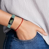 Χαμηλού Κόστους Ζώνες ρολογιών Fitbit-Smart Watch Band Συμβατό με Fitbit Inspire 3 σιλικόνη Εξυπνο ρολόι Λουρί Μεταλλικό κούμπωμα Αδιάβροχη Ρυθμιζόμενο Αθλητικό Μπρασελέ Αντικατάσταση Περικάρπιο