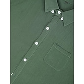 voordelige Vakantie-Voor heren Overhemd Linnen overhemd Zomer overhemd Strand hemd Overhemden zonder broek Effen Kleur Buiten Vakantie Zwart Bruin Groen Khaki Lange mouw Strijkijzer Lente &amp; Herfst Kleding Button-omlaag
