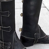 cheap Medieval-Retro Vintage Medieval Renaissance Shoes Gaiters Boot Covers Pirate Knight Ritter Viking Valhalla Men&#039;s Unisex Halloween Carnival Masquerade Event / Party Masquerade Adults&#039; Shoe Cover