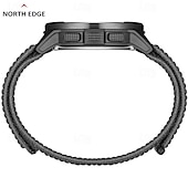 cheap Digital Watches-NORTH EDGE Men Digital Watch Outdoor Sports Compass Stopwatch Alarm Clock Date Nylon Strap Watch