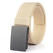 cheap Men&#039;s Belt-Men&#039;s Nylon Belt Waist Belt Black 1# Black Nylon Alloy Durable Adjustable Plain Outdoor Daily