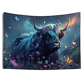 baratos tapeçarias de animais-praia iaque óculos de sol pendurado tapeçaria arte da parede grande tapeçaria mural decoração fotografia pano de fundo cobertor cortina casa quarto sala de estar decoração