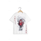 abordables T-shirts 3D-Homme 3D Poker T shirt Manche Courte T-shirt 3D effet Col Rond Chemise Rétro Vintage Design Décontractées Soirée du quotidien A B C Vêtement Tenue Grande Taille S M L XL XXL 3XL 4XL