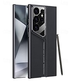 cheap Samsung Cases-Phone Case For Samsung Galaxy S24 Ultra S23 Ultra S25 Ultra Back Cover with S Pen Shockproof TPU PU Leather