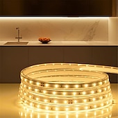 economico strisce luminose impermeabili-warterproof ha condotto la luce di striscia plug-in piscina all&#039;aperto luce di striscia impermeabile ip67 ha condotto la striscia di luce diodo nastro vacanza luce decorativa stringa di led con spina ue