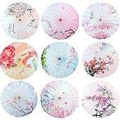 cheap Mr &amp; Mrs Wedding-Silk Cloth Parasol (33-inch Peony) - Chinese Japanese Style Paper Umbrella - For Weddings And Personal Sun Protection Asdf Christmas